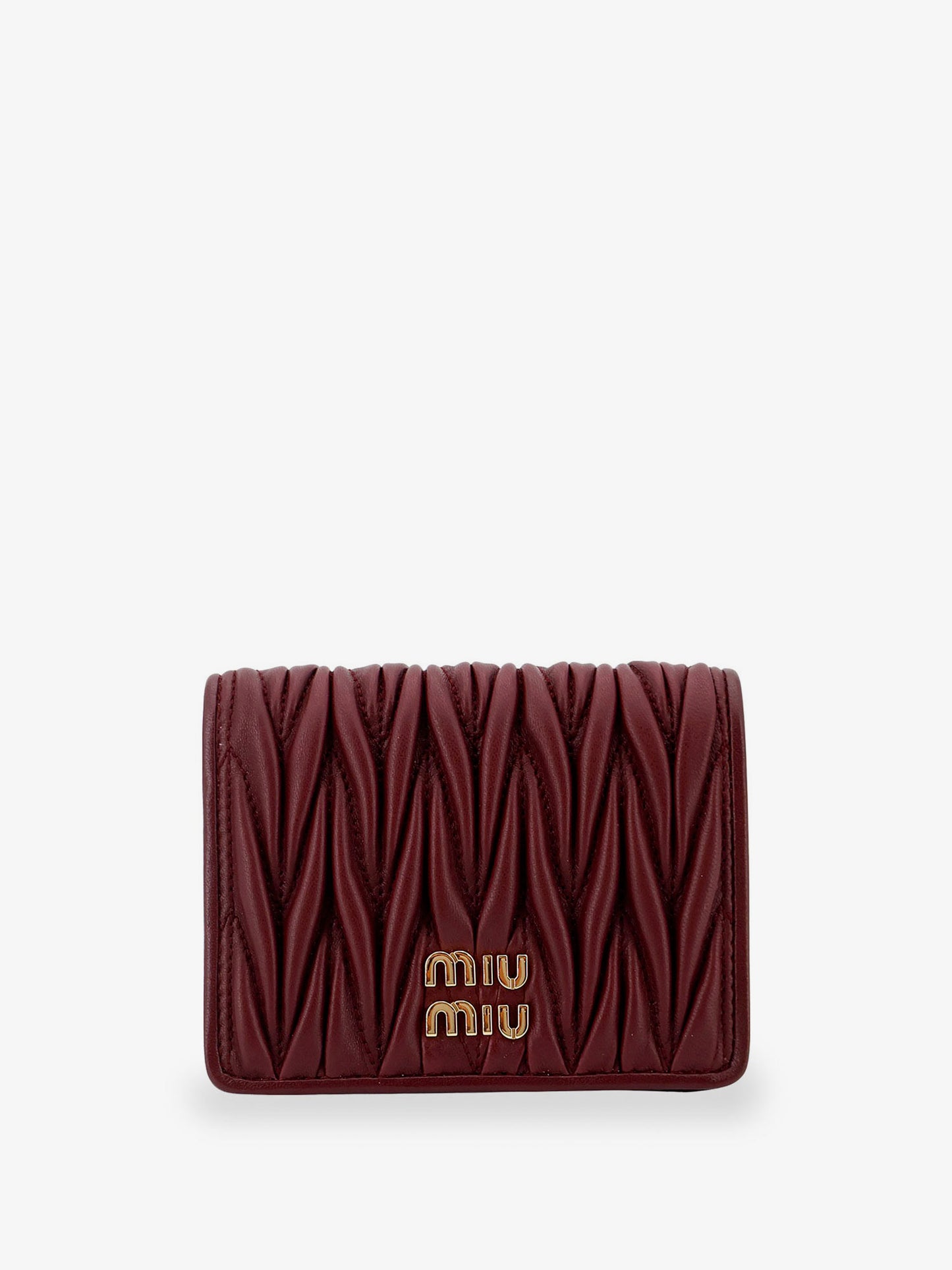 Quilted leather wallet