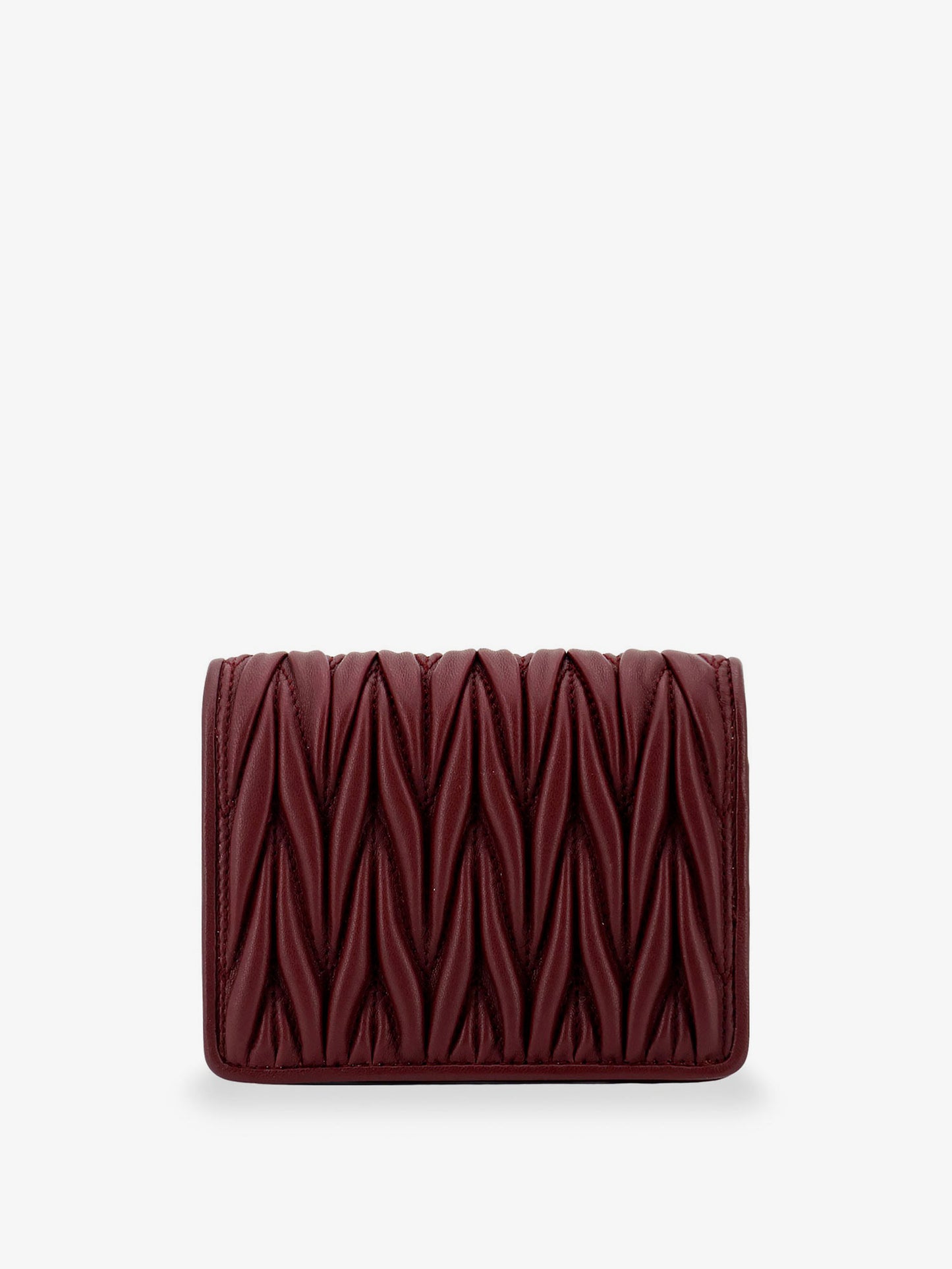Quilted leather wallet