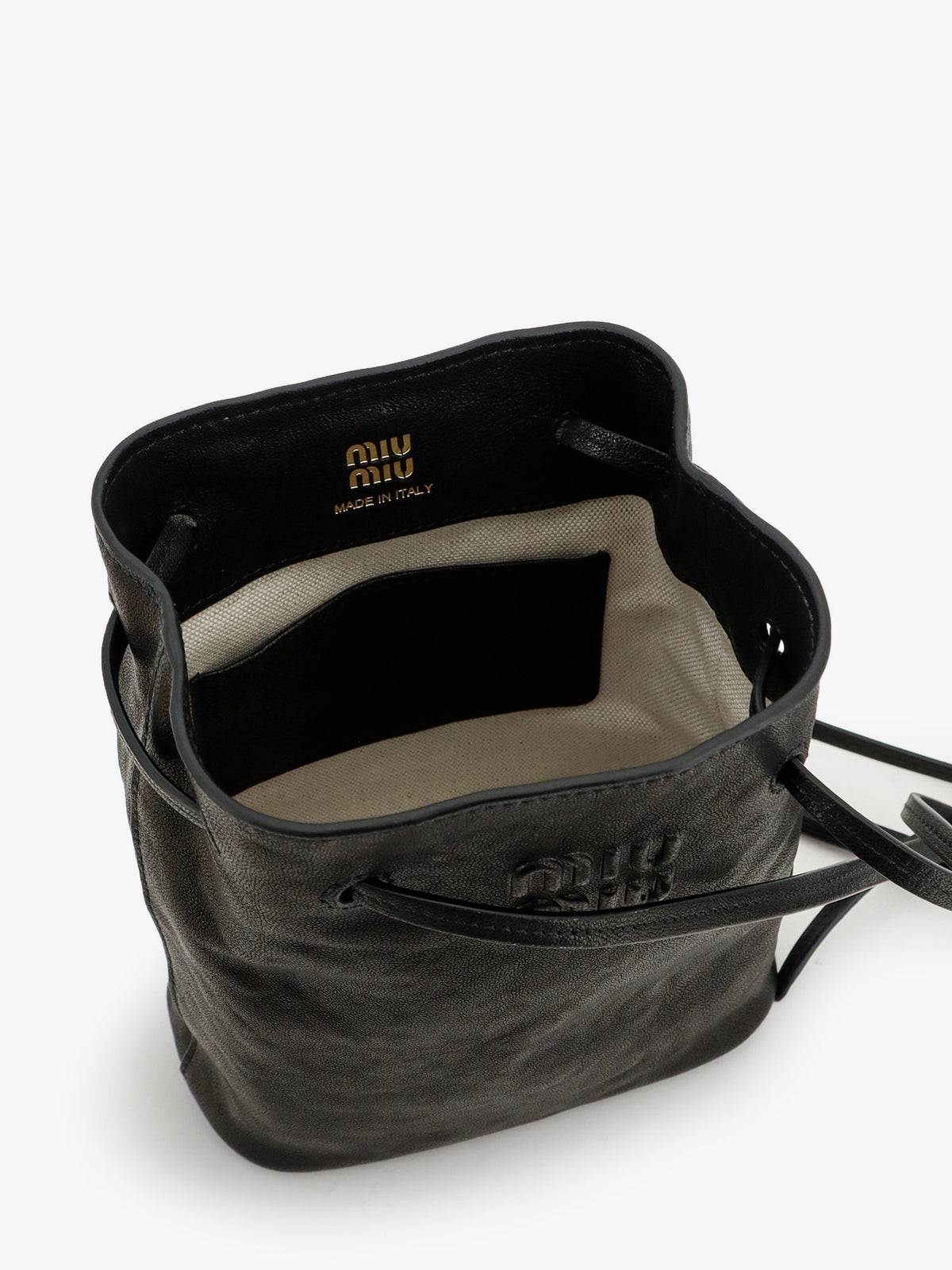 Leather mini crossbody bag