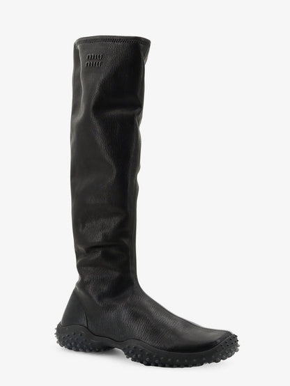 Stretch leather boots thumbnail