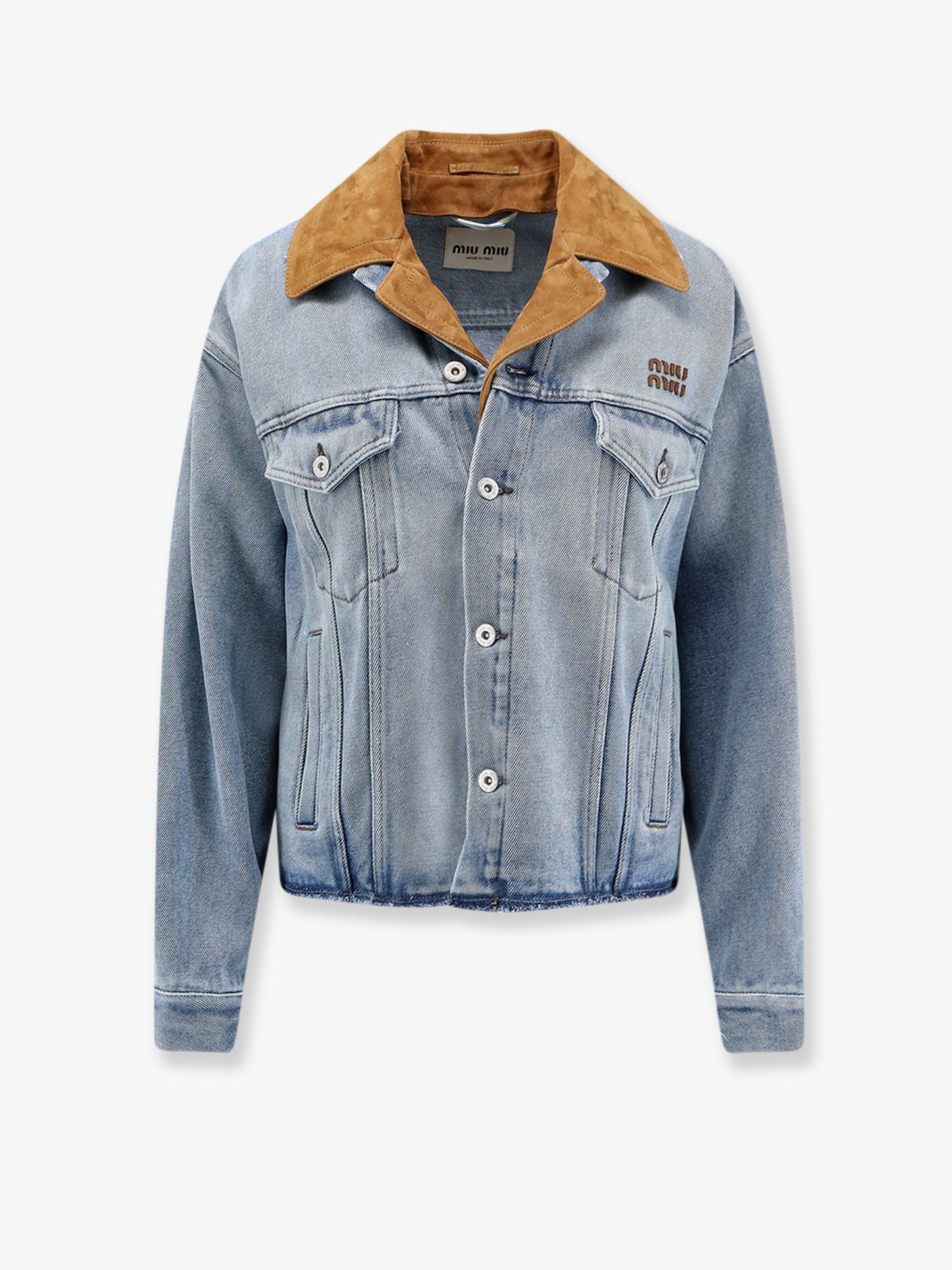 Giubbino Denim con dettaglio in suede