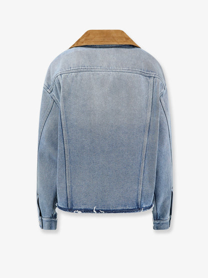 Giubbino Denim con dettaglio in suede thumbnail