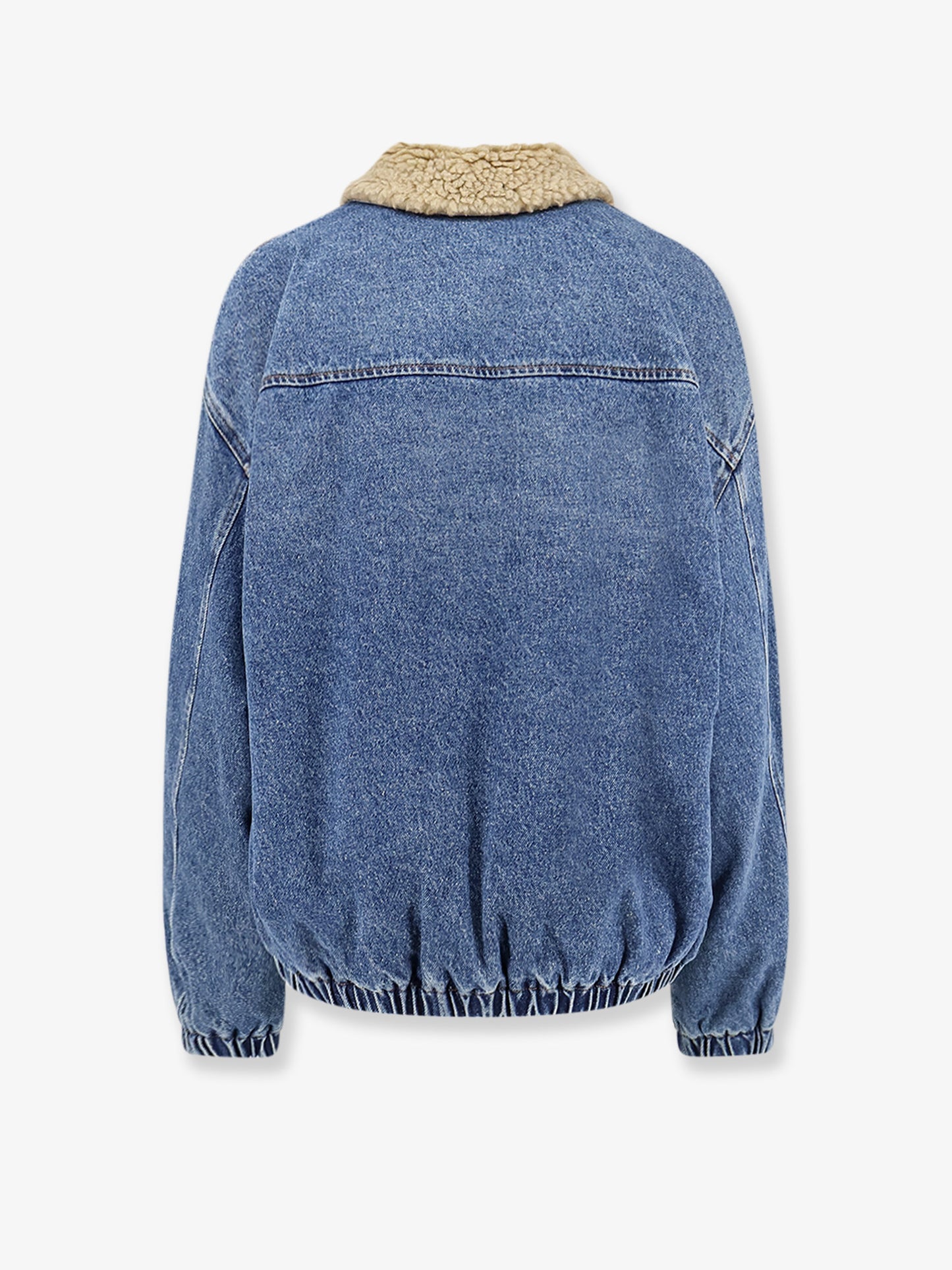 Denim Jacket with Lettering Logo patch