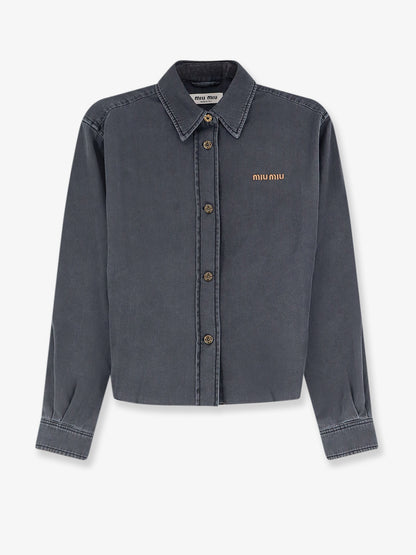Grey Light Denim Shirt thumbnail