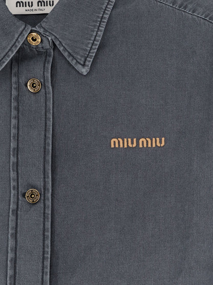 Grey Light Denim Shirt thumbnail
