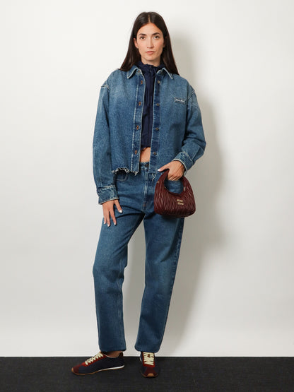 Camicia Denim con Patch Logo thumbnail