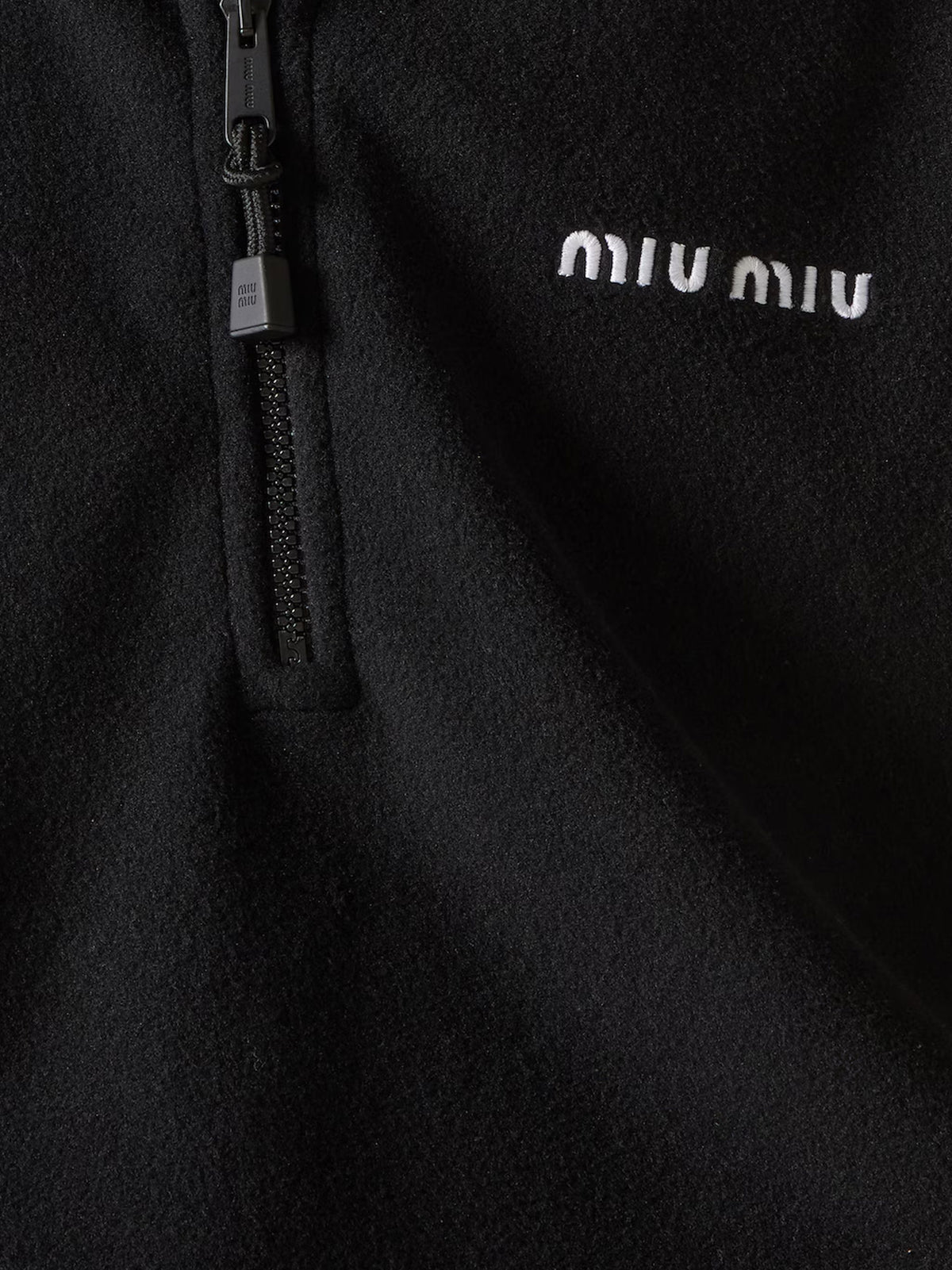 Fleece sweatshirt with Lettering Logo embroidery
