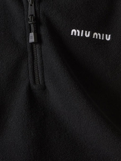 Fleece sweatshirt with Lettering Logo embroidery thumbnail