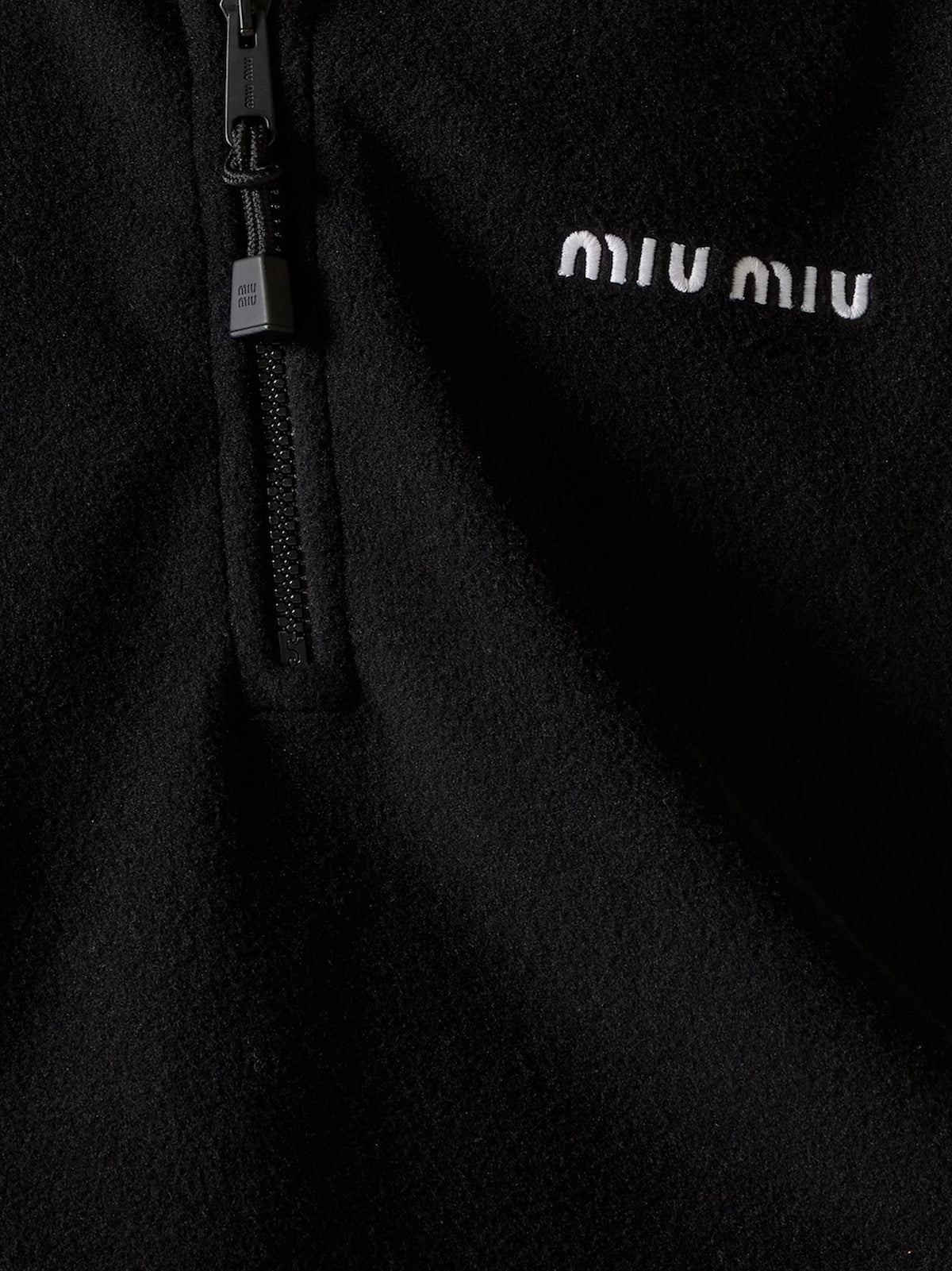 Fleece sweatshirt with Lettering Logo embroidery