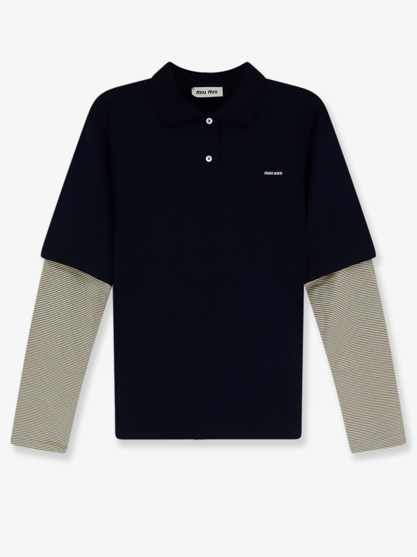 Cotton polo shirt with front embroidered logo
