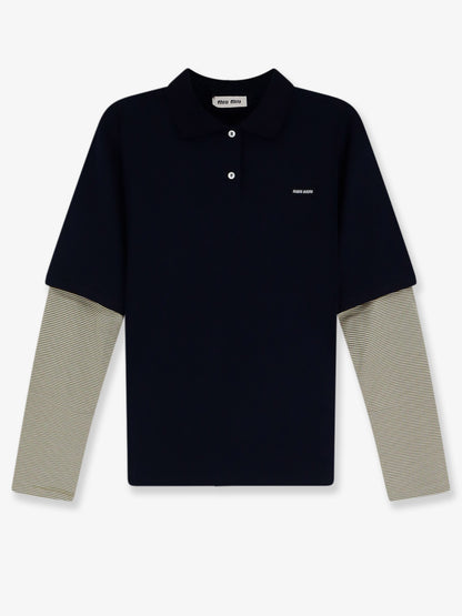 Cotton polo shirt with front embroidered logo thumbnail