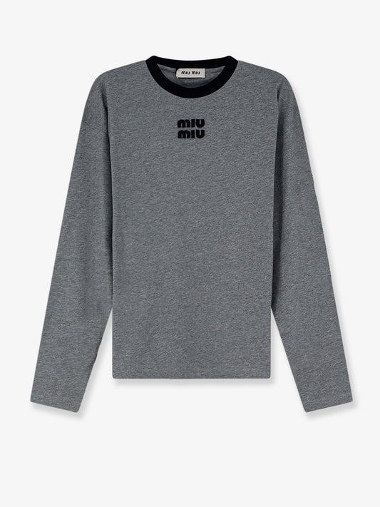 Cotton T-shirt with front logo