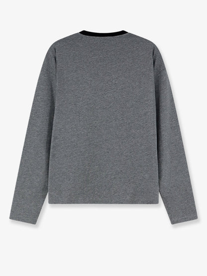 T-shirt in cotone con logo frontale thumbnail