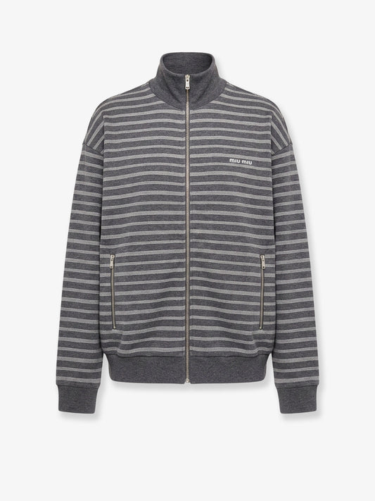 Striped cotton sweatshirt