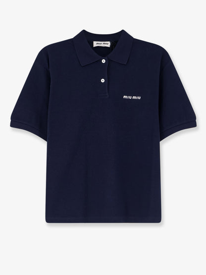 Cotton polo shirt with front embroidered logo thumbnail