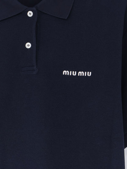Cotton polo shirt with front embroidered logo thumbnail
