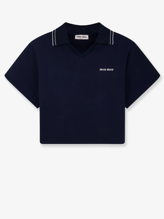 Felpa in cotone con ricamo Logo