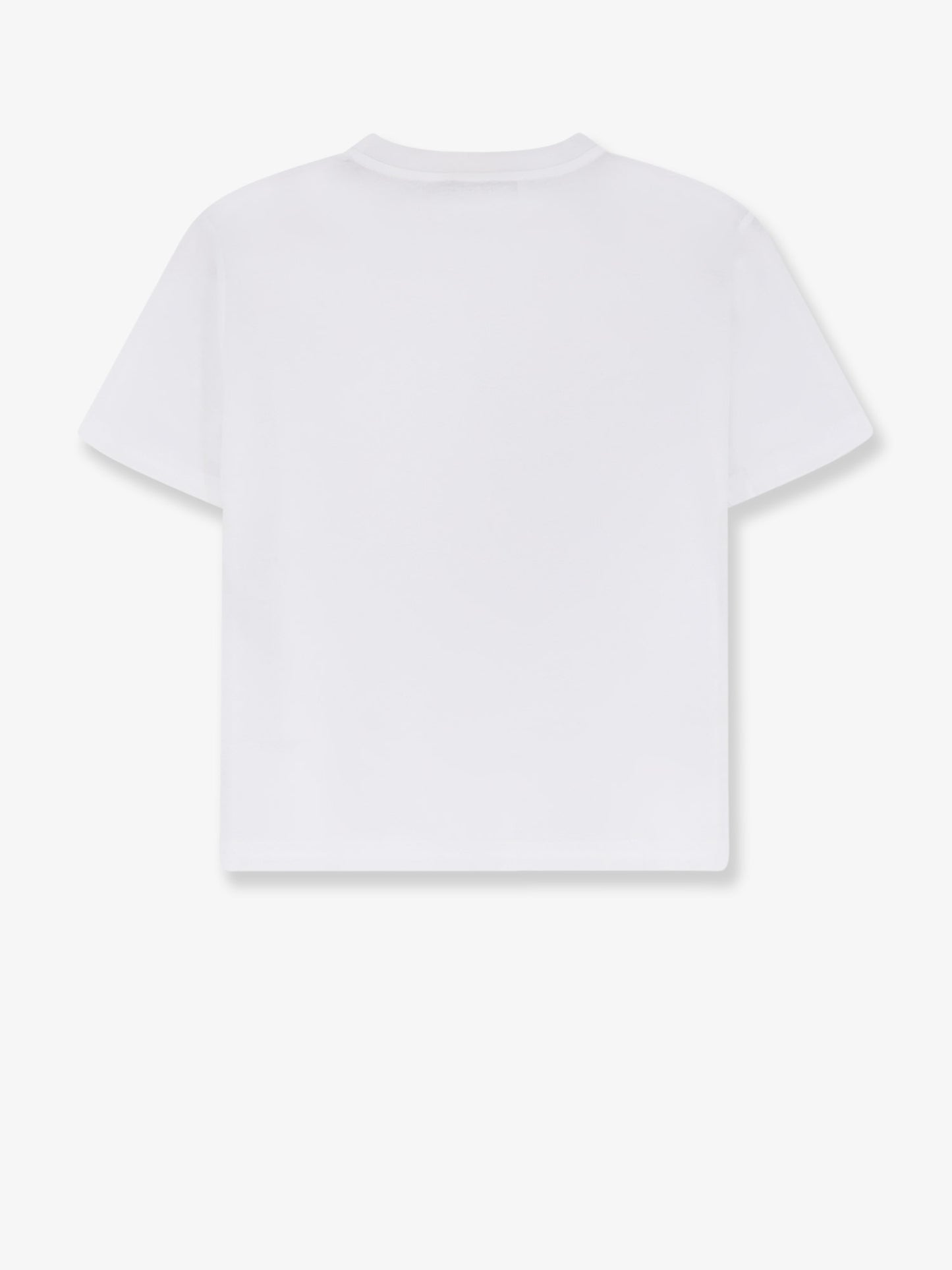 T-shirt in cotone con logo ricamato frontale