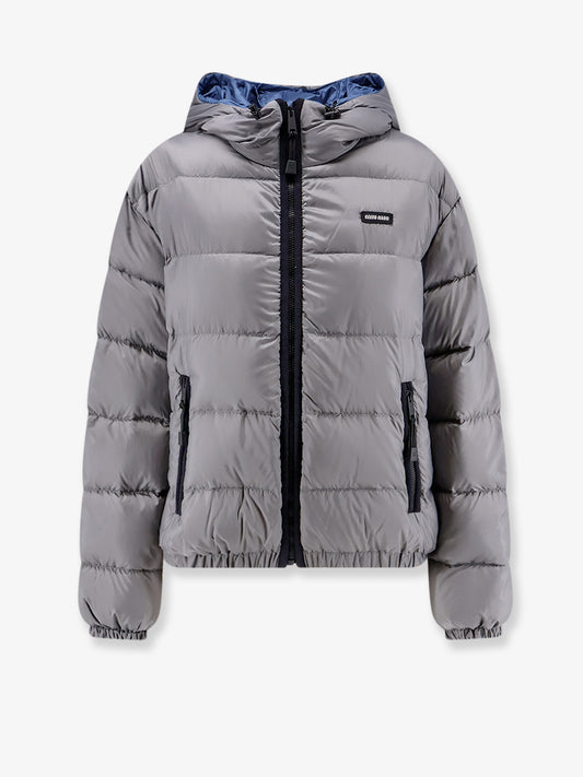 Recycled material down jacket