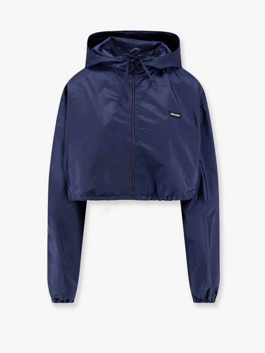 Cropped recycled nylon jacket