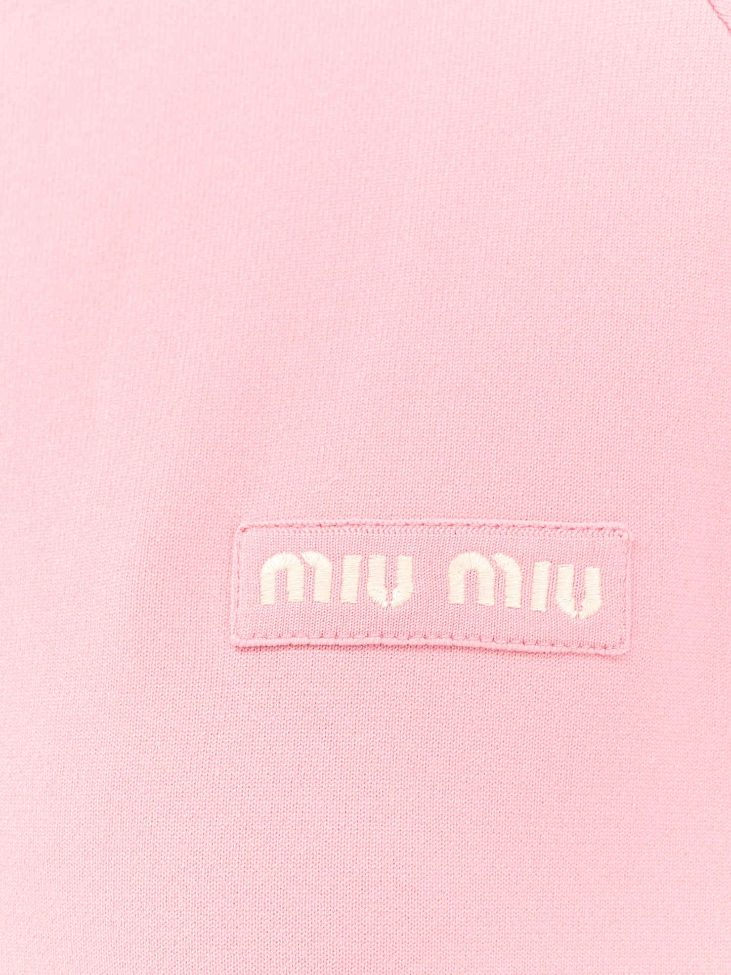 Cardigan in misto seta con patch logo ricamato