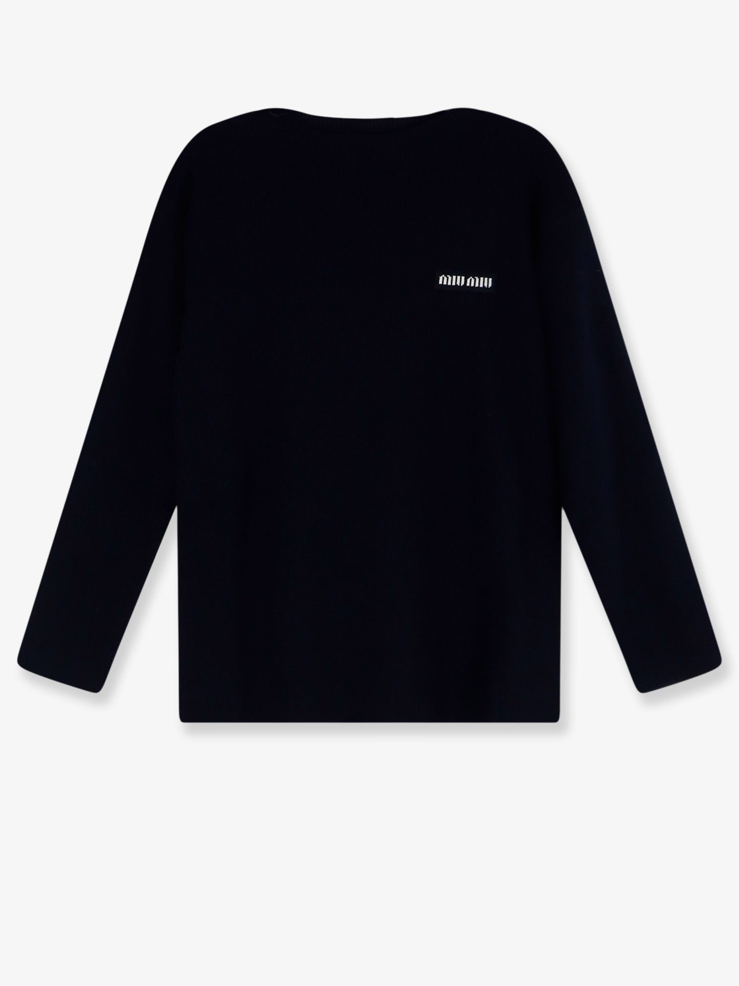 Wool sweater with lettering logo