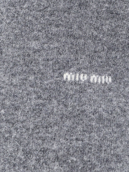 Wool sweater with logo inlay thumbnail