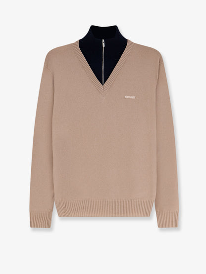 Cashmere sweater with logo inlay thumbnail