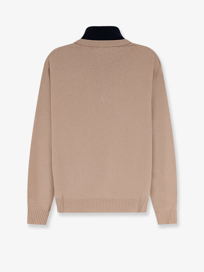 Cashmere sweater with logo inlay thumbnail