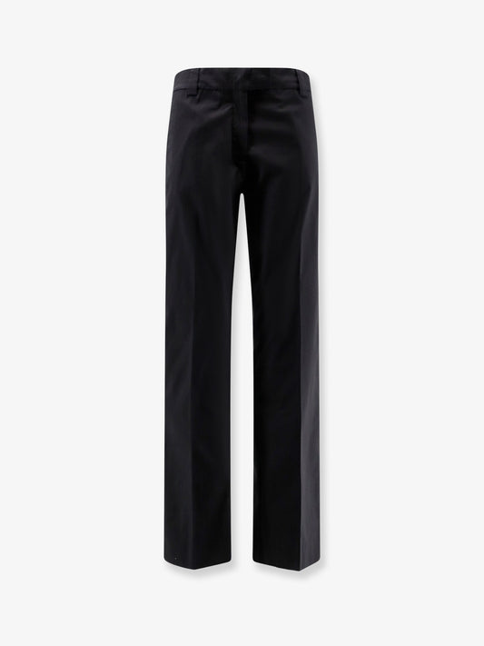 Stretch poplin trousers