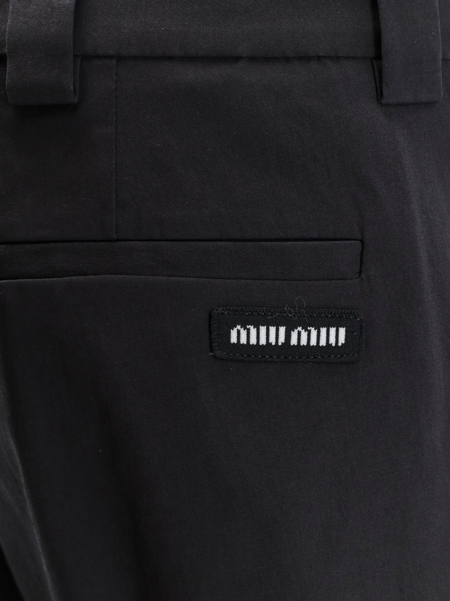 Stretch poplin trousers