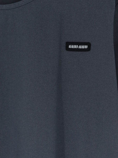Stretch poplin top thumbnail