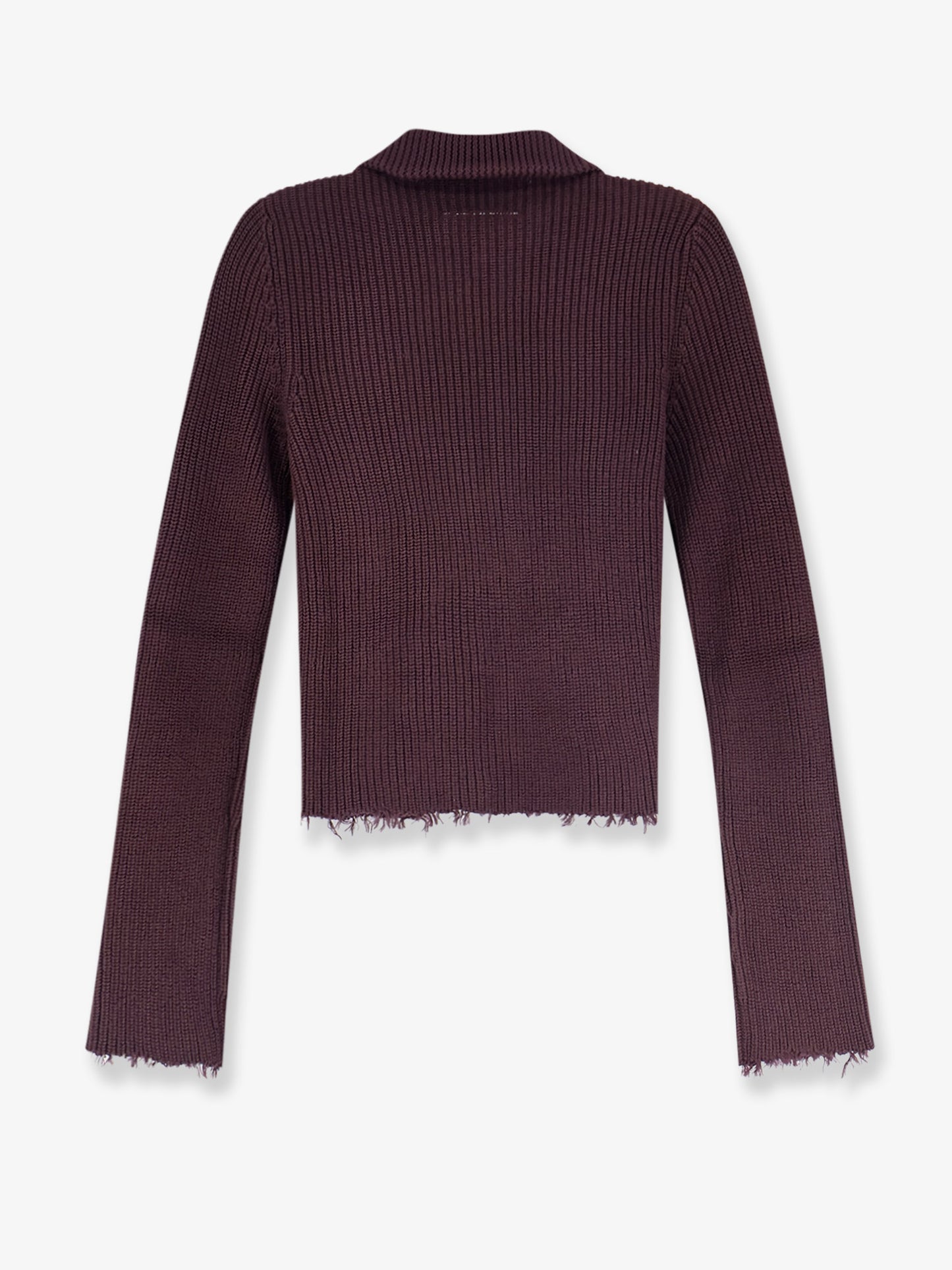 Ribbed cotton cardigan