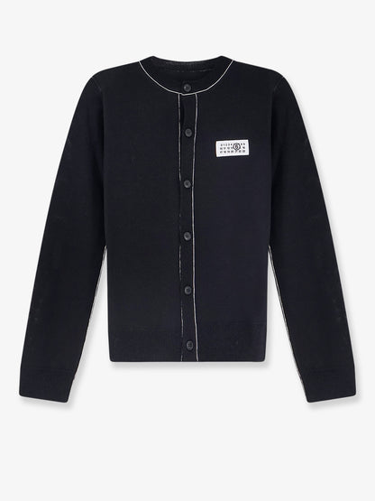 Cardigan in misto lana con dettaglio Numeric frontale thumbnail