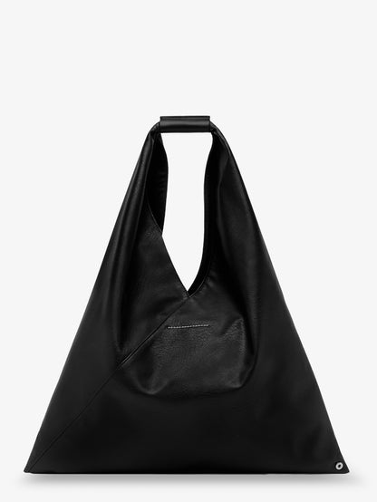 Japanese triangular-shaped tote bag in synthetic leather thumbnail