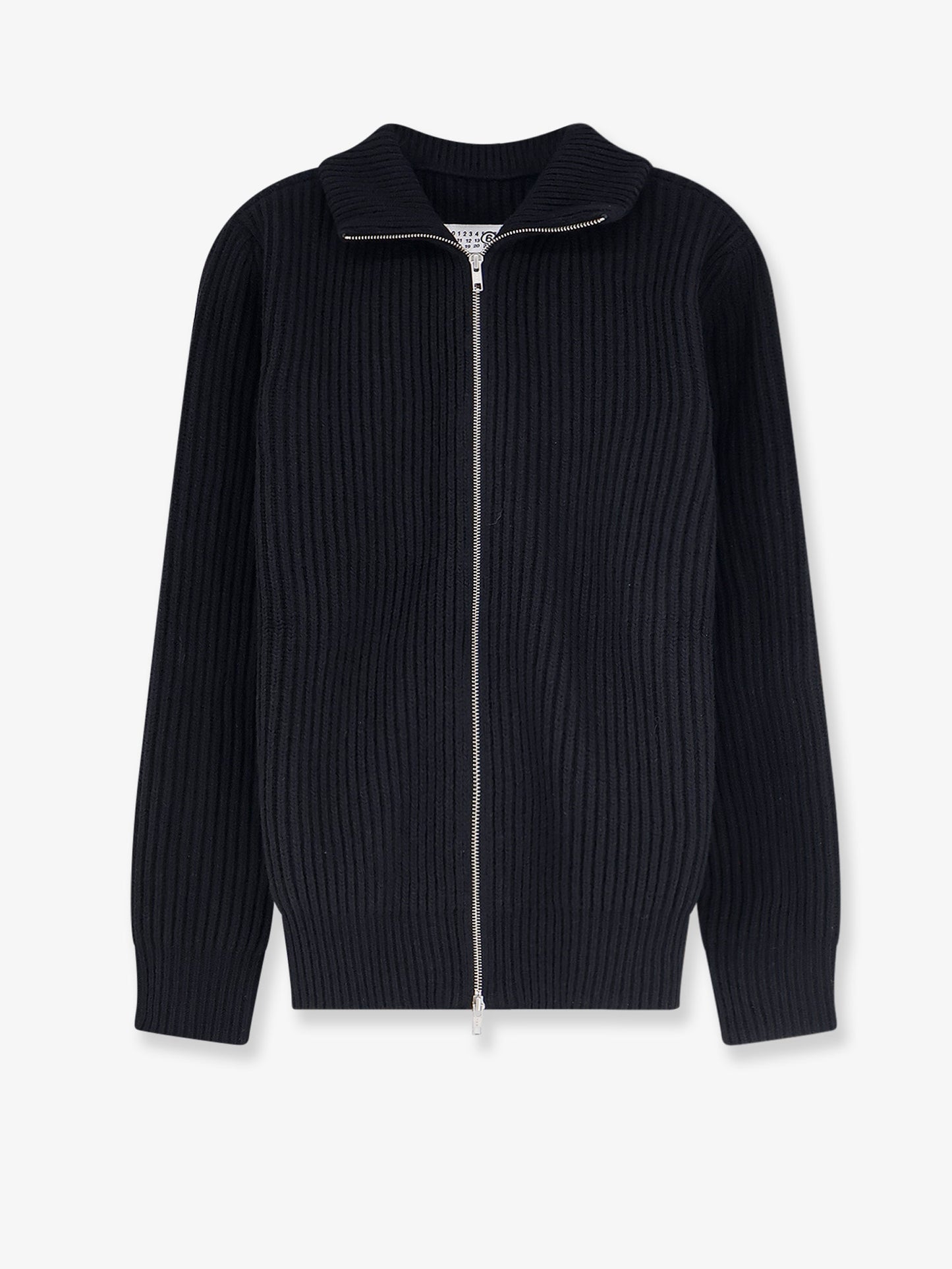 Cardigan in misto lana a costine