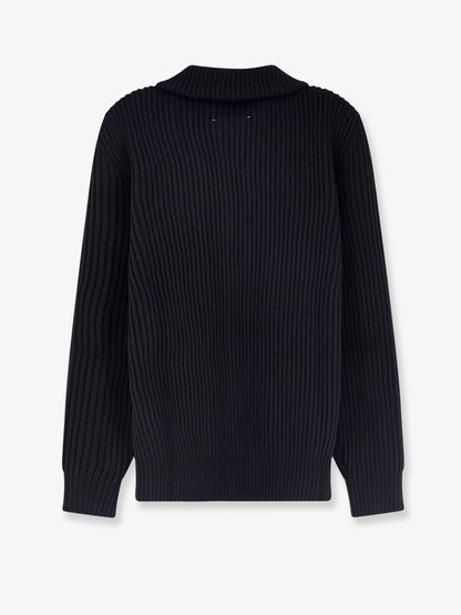 Cardigan in misto lana a costine thumbnail