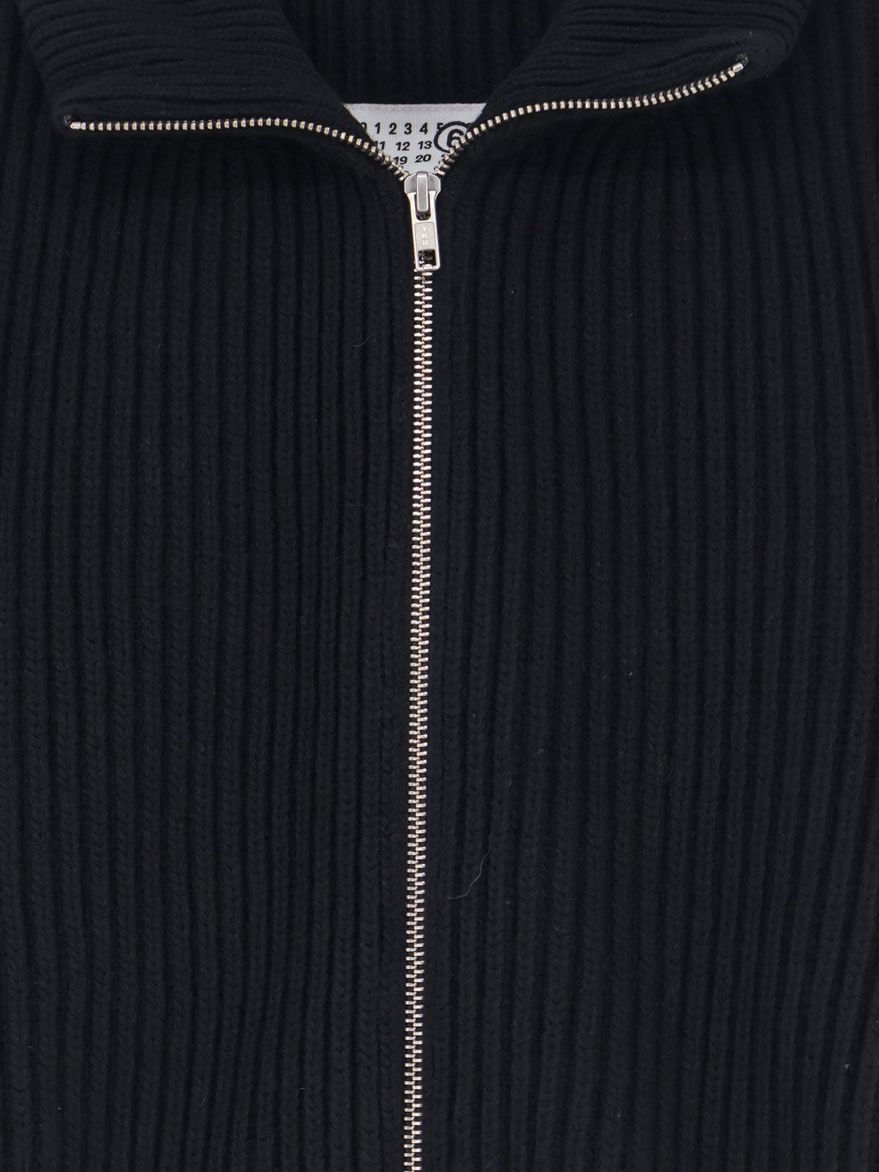 Cardigan in misto lana a costine