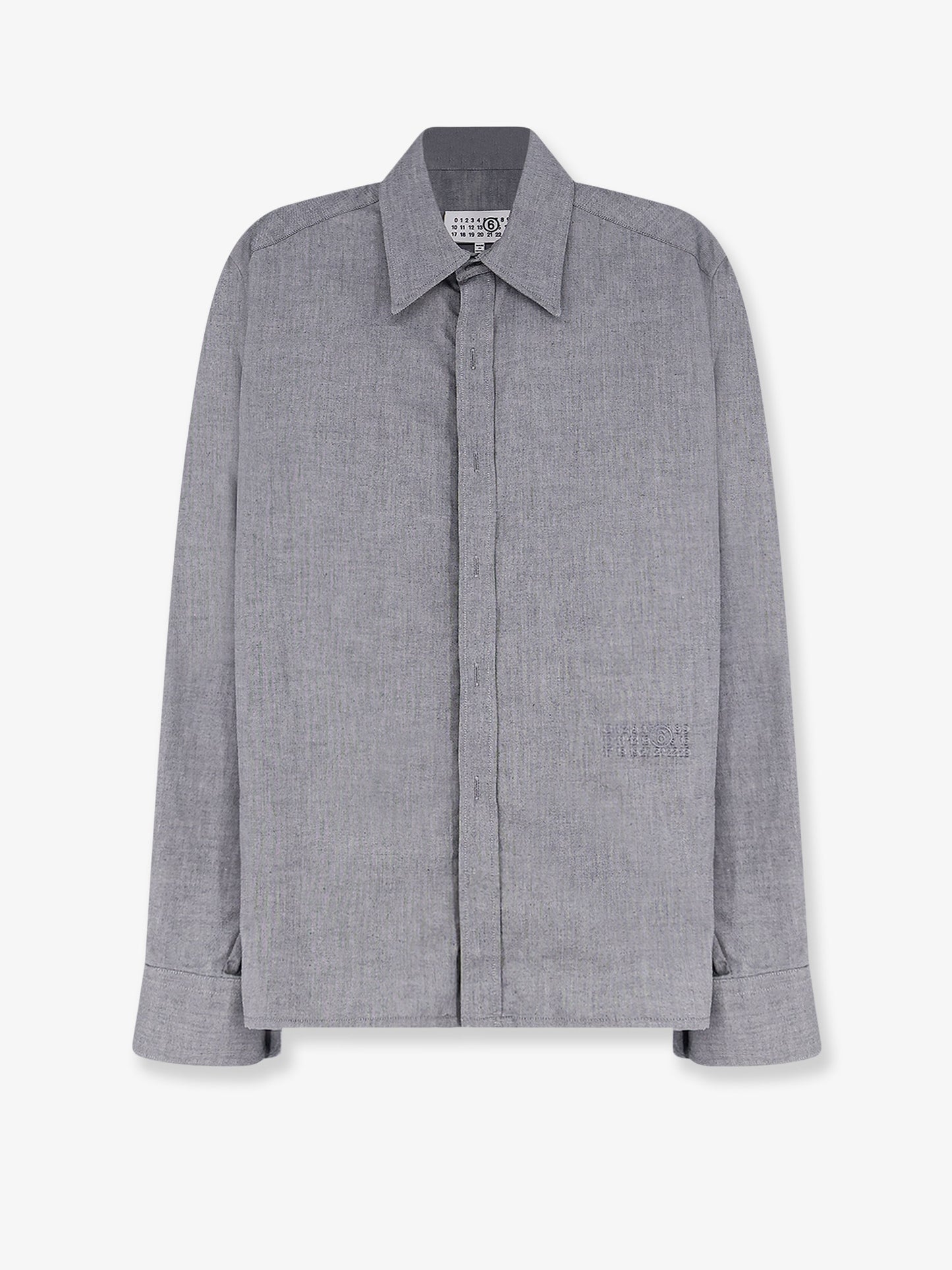 Cotton shirt with zip