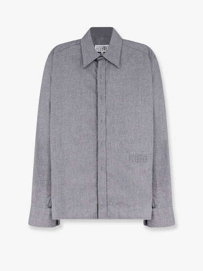 Cotton shirt with zip thumbnail