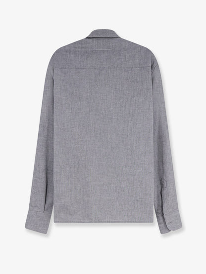 Cotton shirt with zip thumbnail