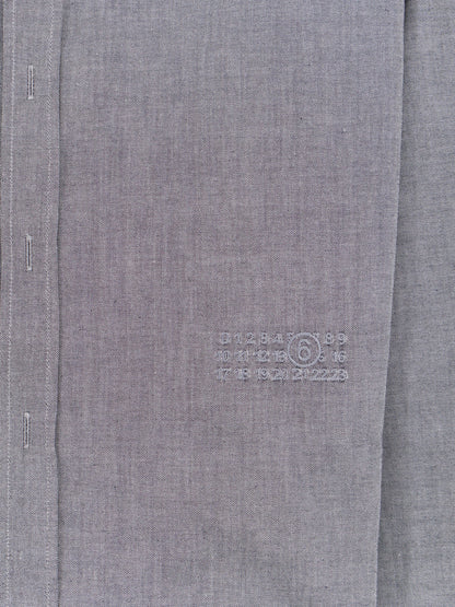 Cotton shirt with zip thumbnail