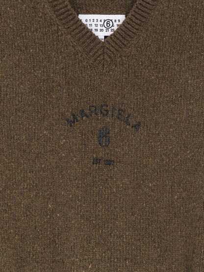 Wool blend vest with used effect thumbnail