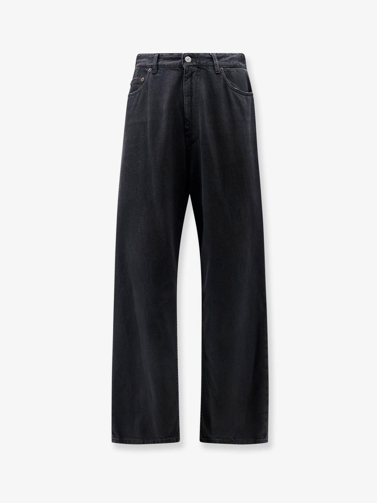 Black denim trousers