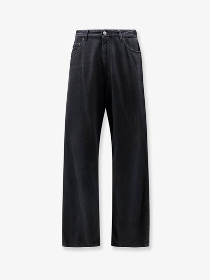 Black denim trousers thumbnail