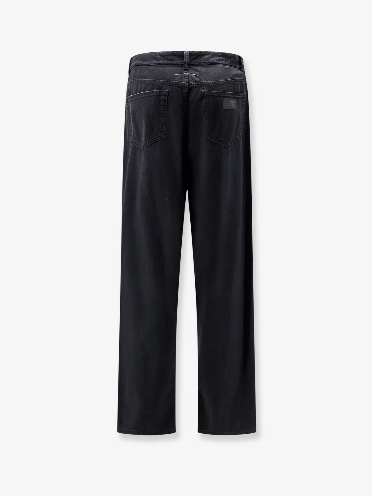 Black denim trousers