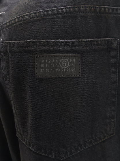 Black denim trousers thumbnail