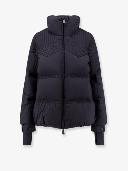 Down jacket with hood and emboridery thumbnail