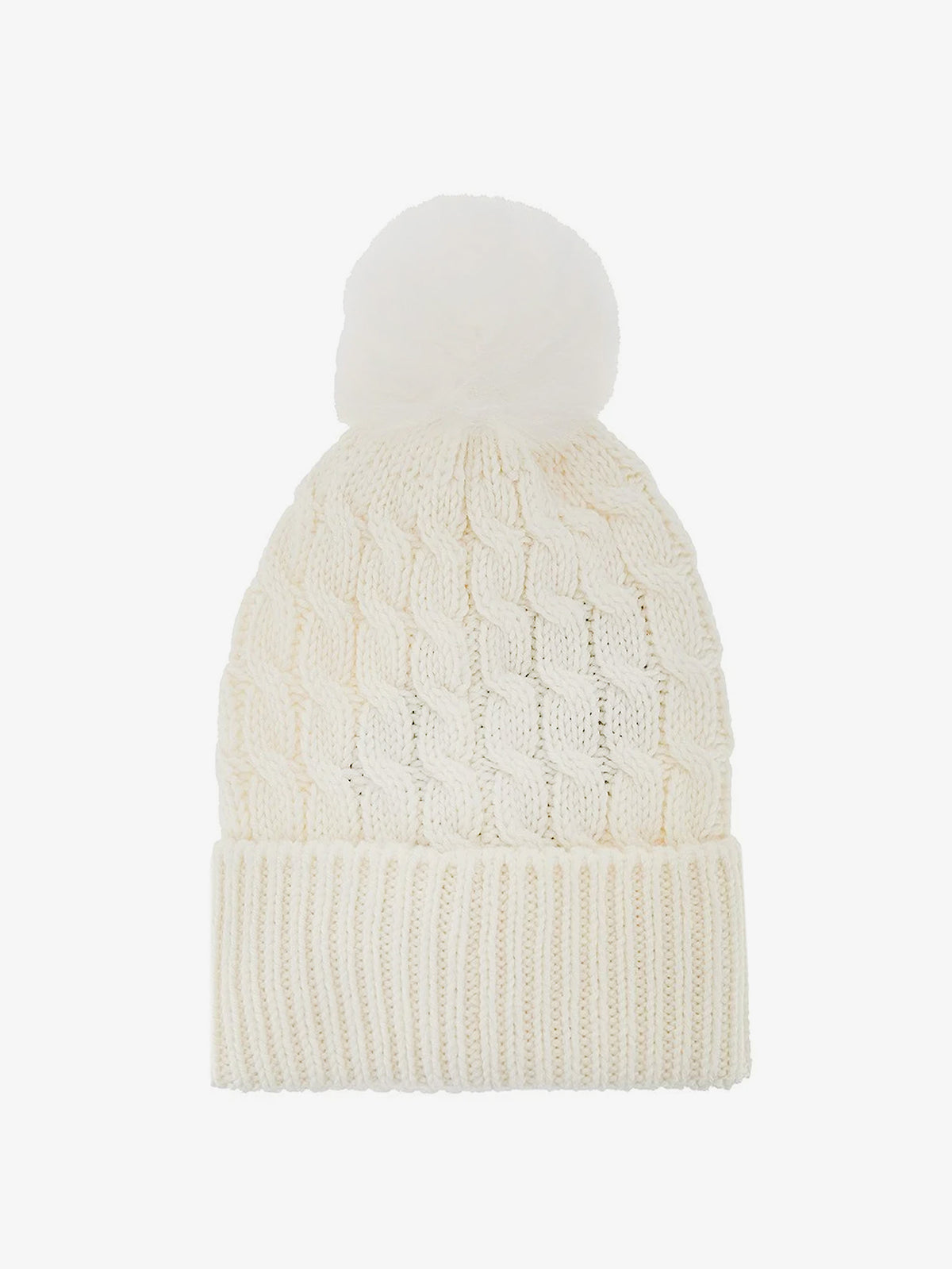 Wool hat with pom-pom