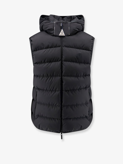 Arinella Matt Black sleeveless down jacket thumbnail